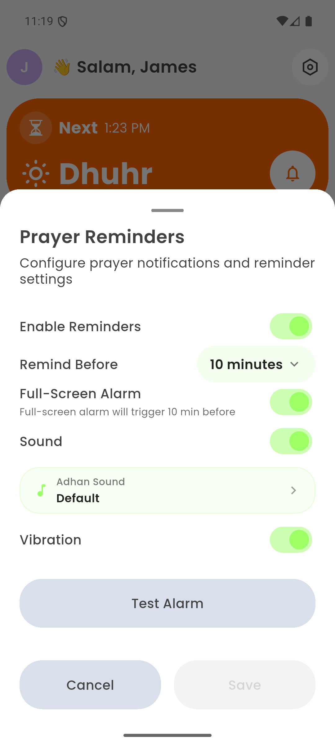 MySolat Prayer Reminders